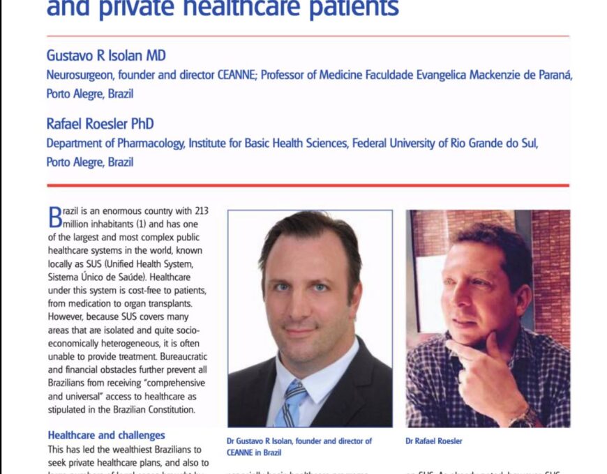 A experiência do CEANNE no Brasil – fechamento a lacuna no atendimento neurocirúrgico entre o público e pacientes de saúde privada